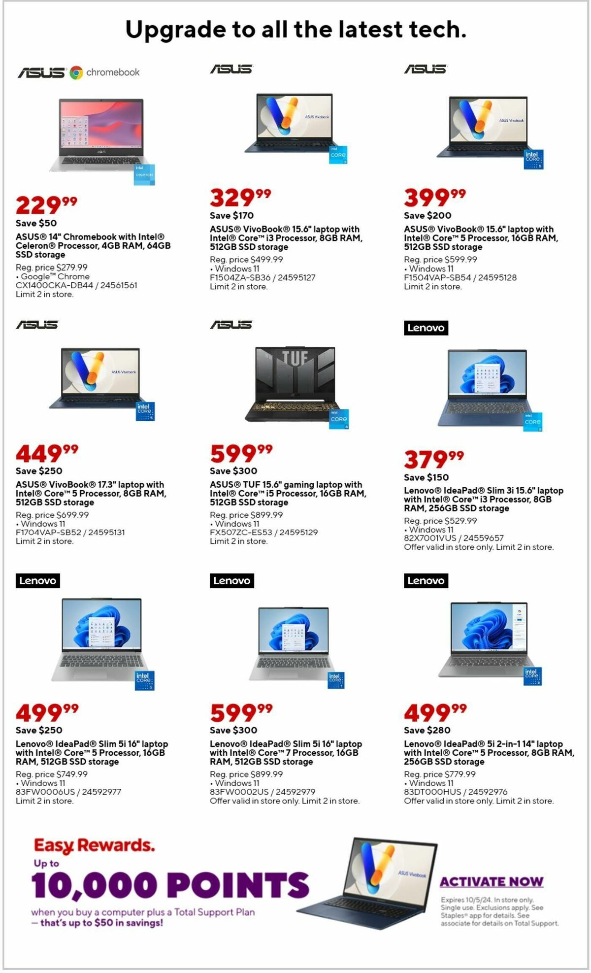 Staples Weekly Ad from September 29