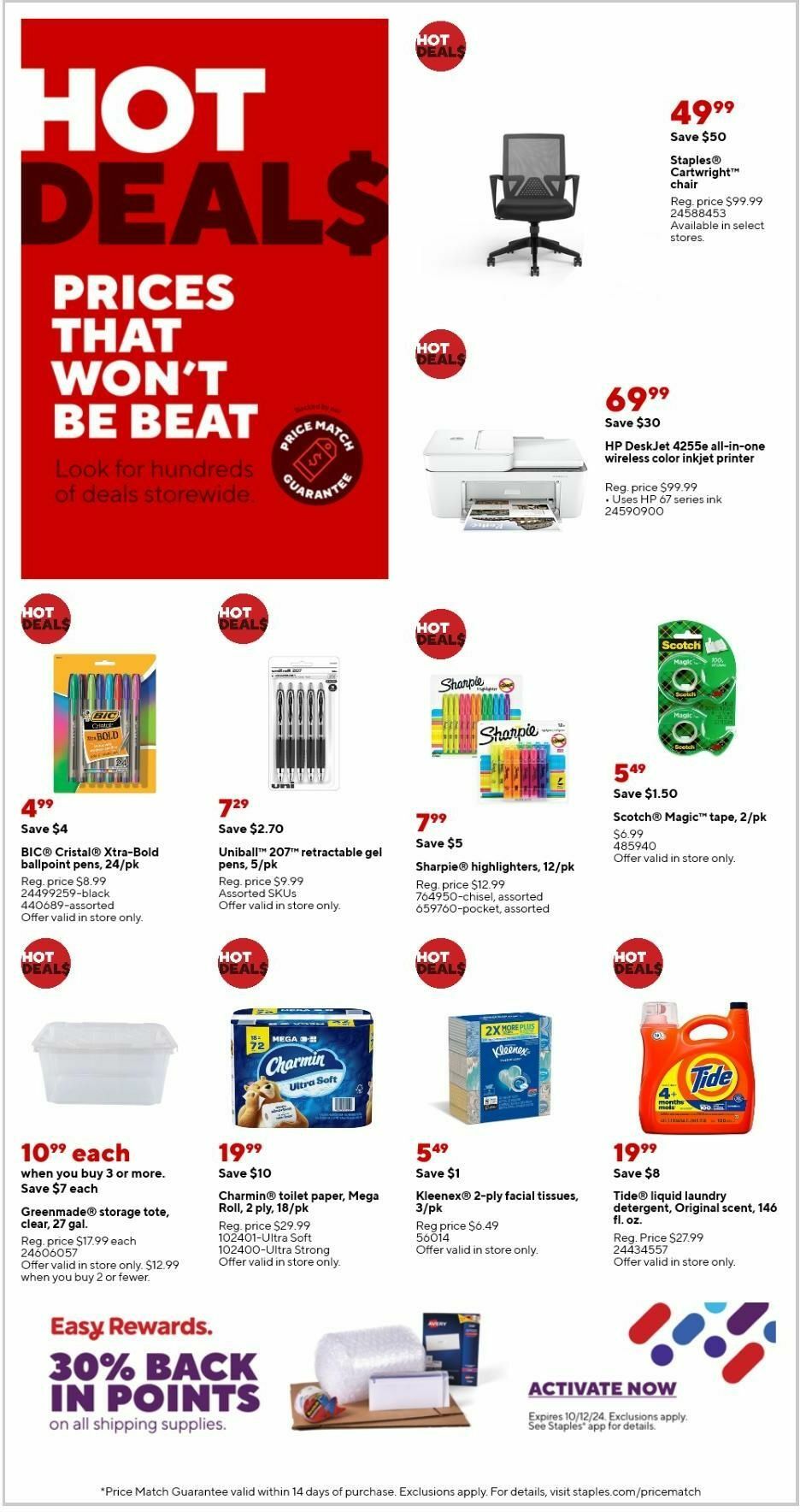 Staples Weekly Ad from October 6