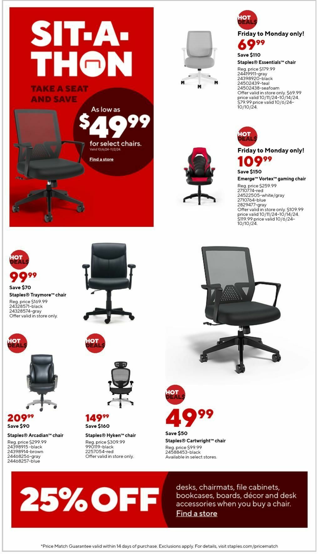 Staples Weekly Ad from October 6