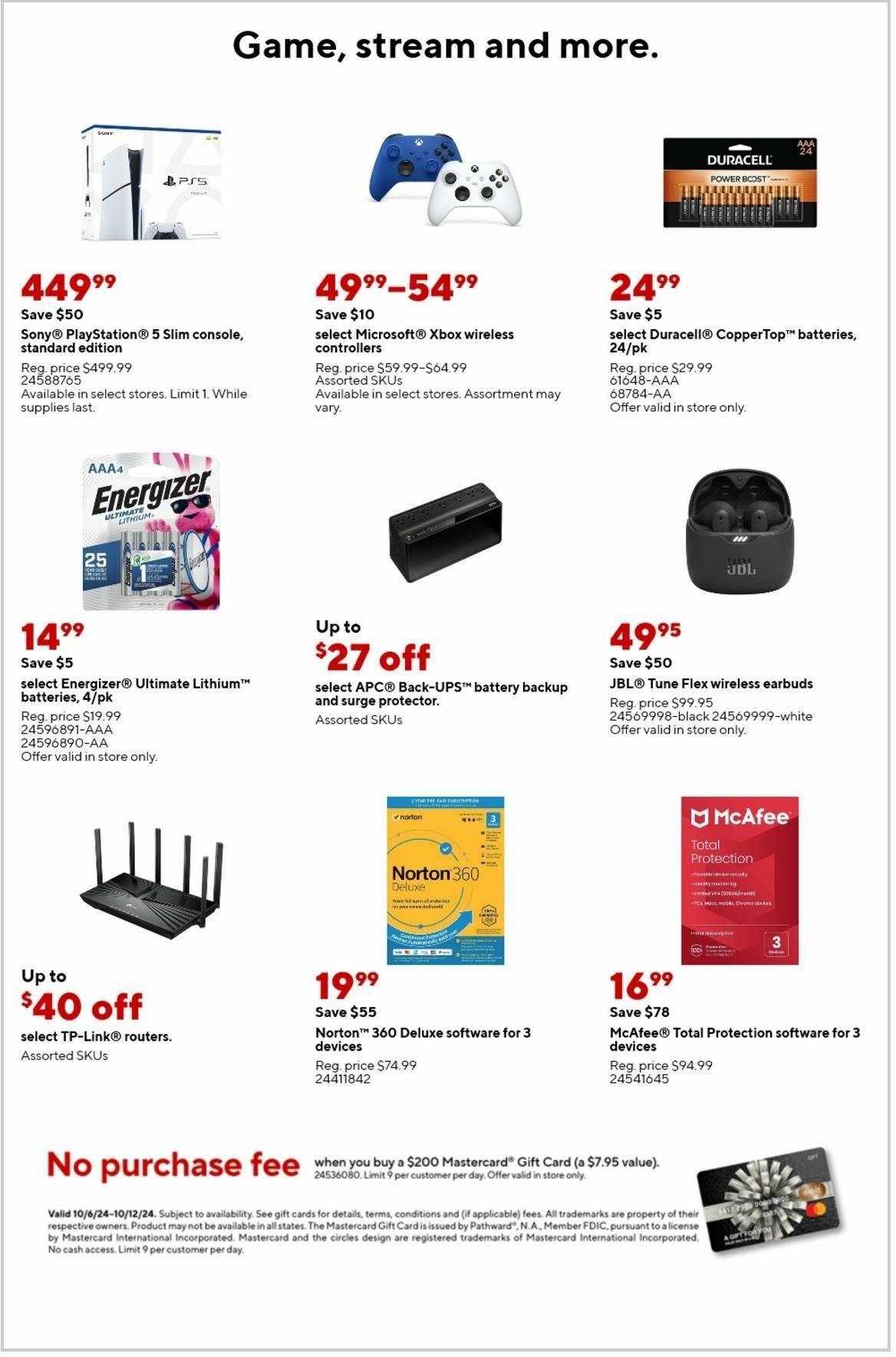 Staples Weekly Ad from October 6