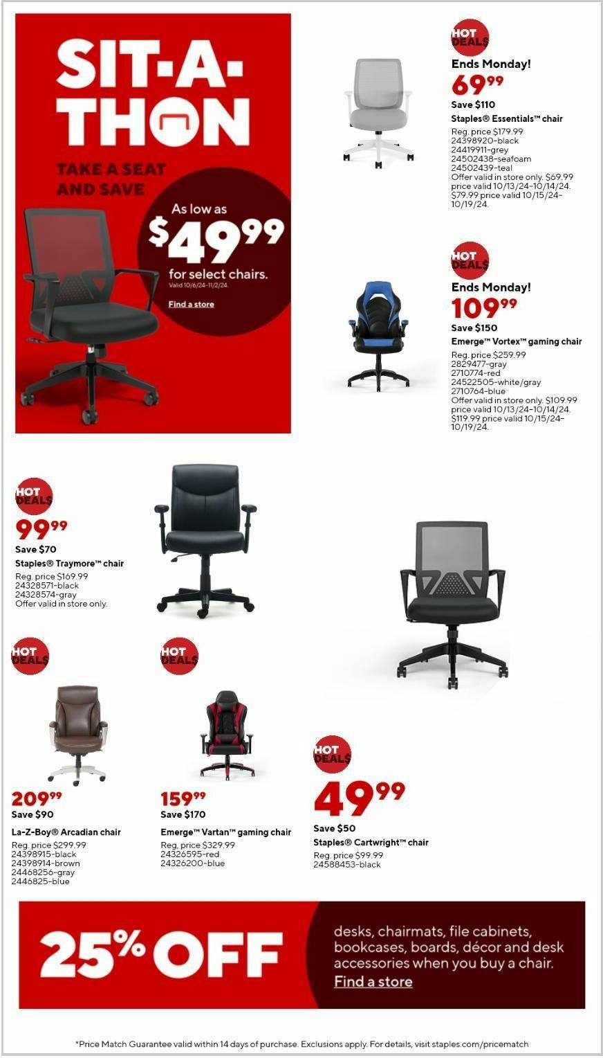 Staples Weekly Ad from October 13