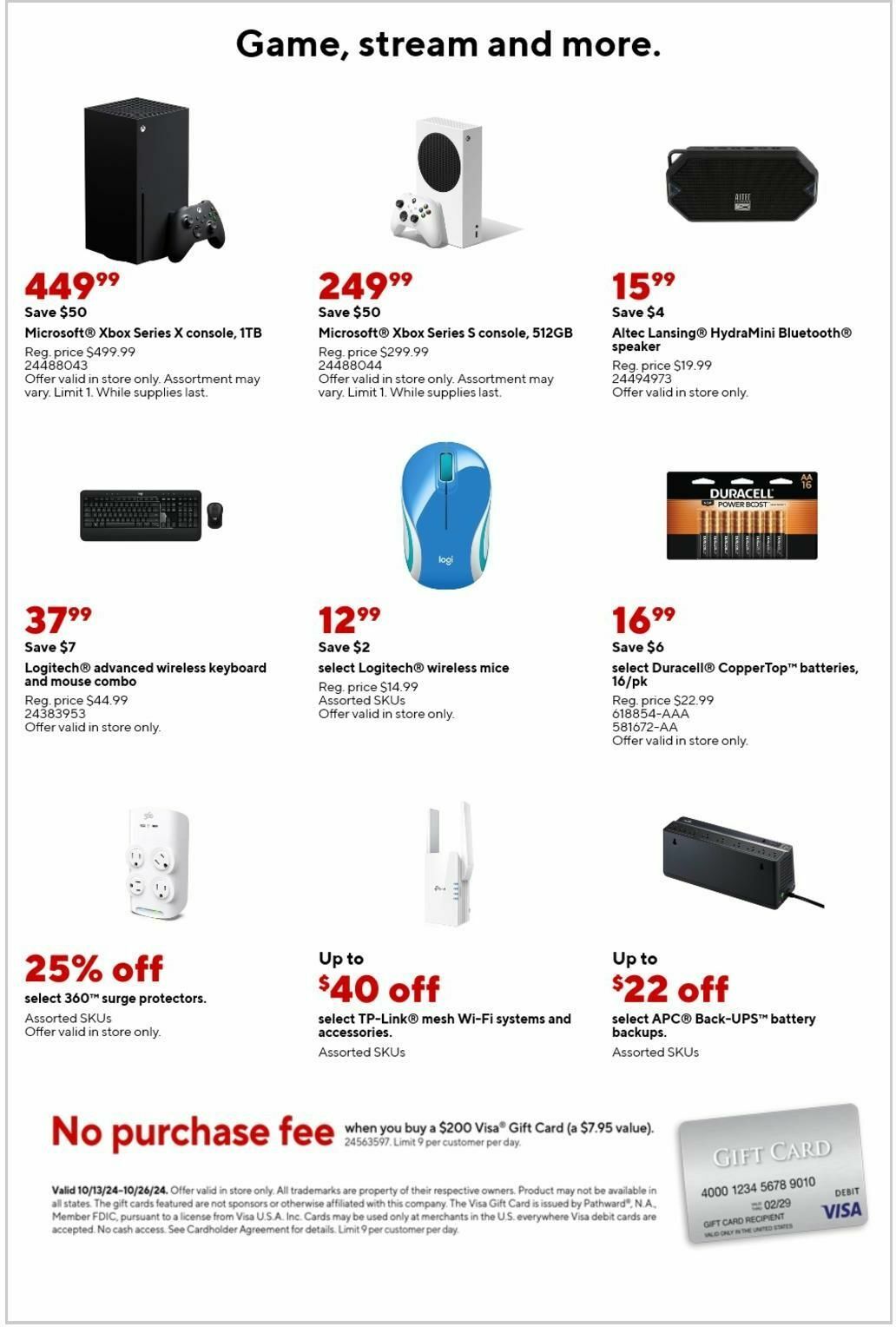 Staples Weekly Ad from October 13