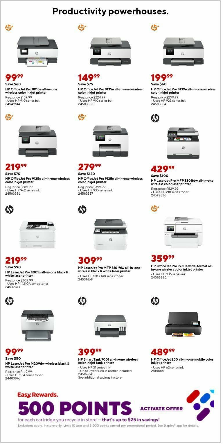 Staples Weekly Ad from October 13