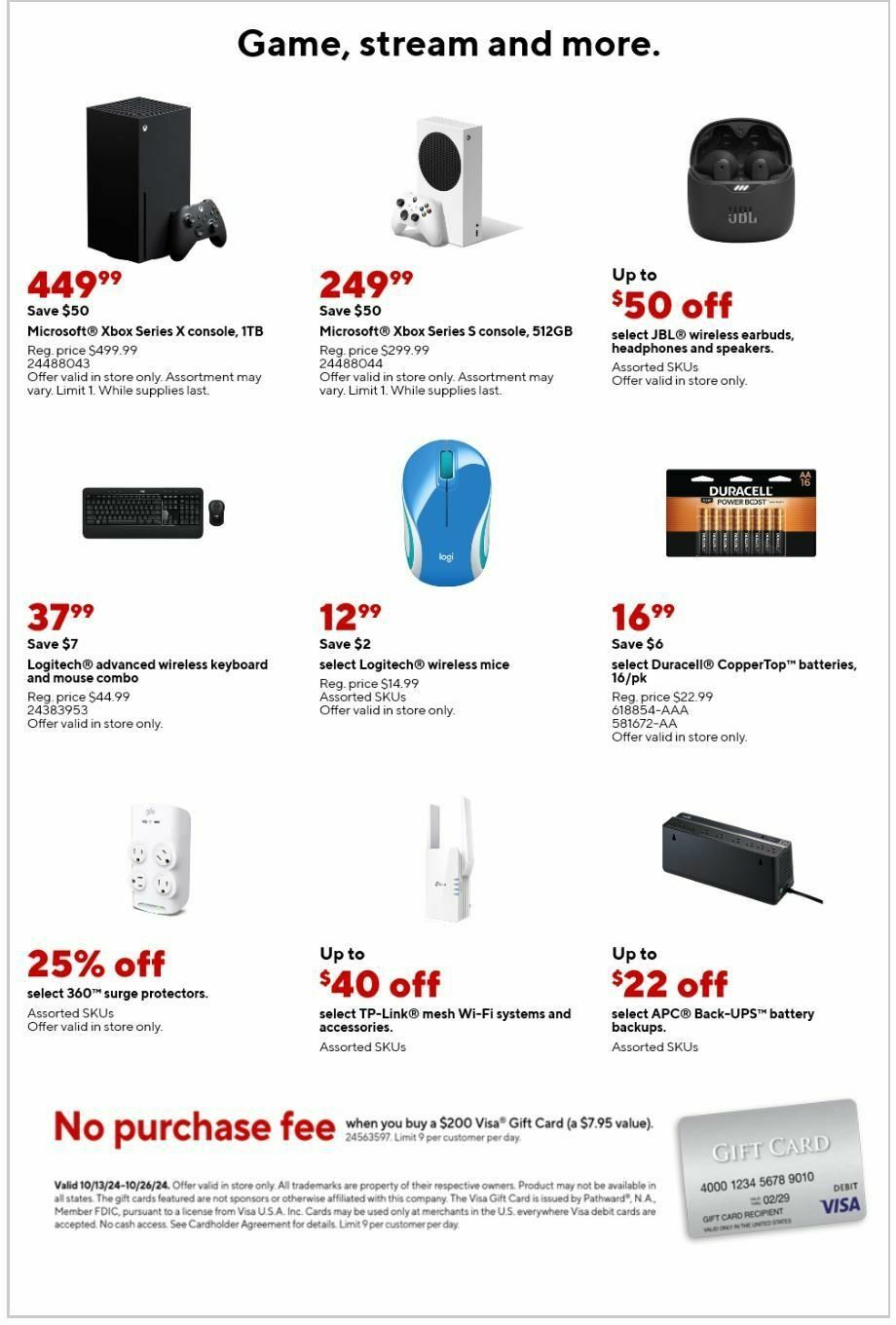 Staples Weekly Ad from October 20