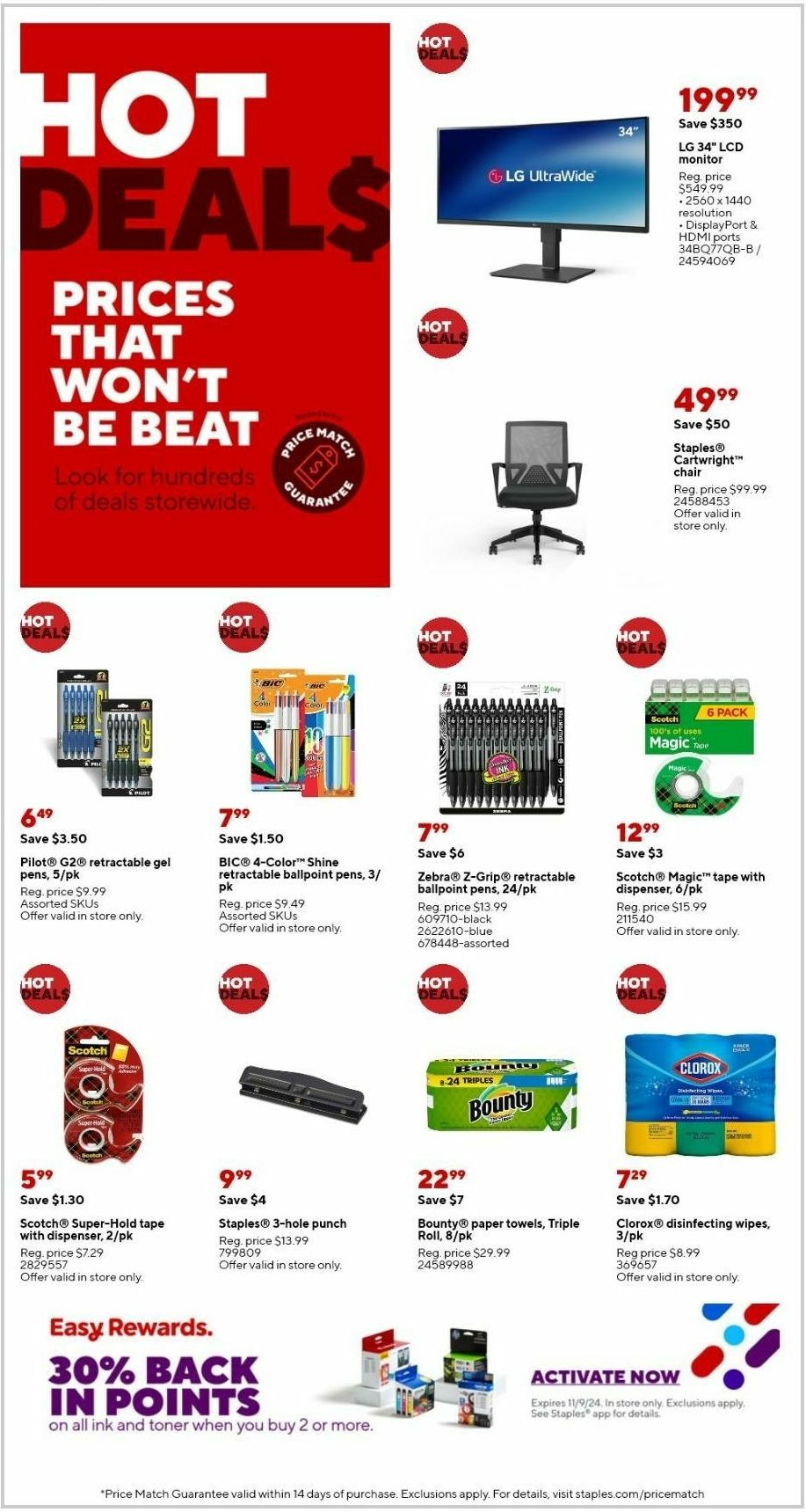 Staples Weekly Ad from October 27