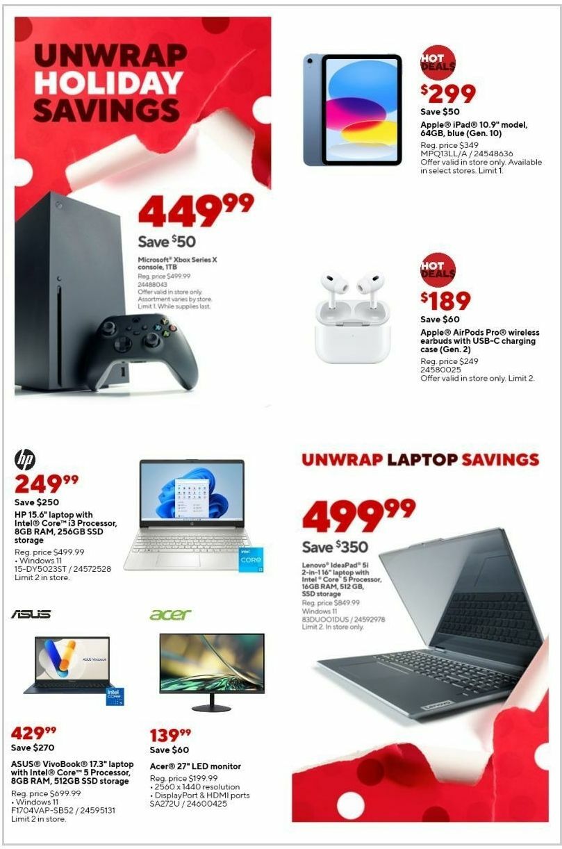 Staples Weekly Ad from November 3