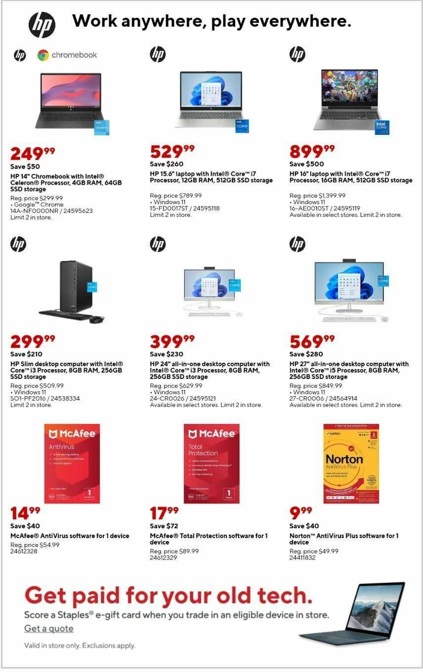 Staples Weekly Ad from November 3