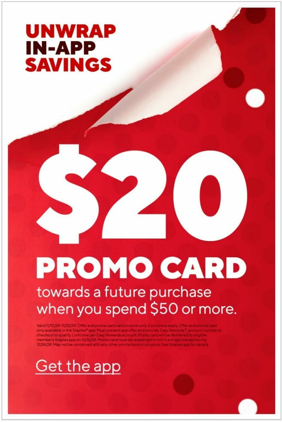 Staples Weekly Ad from November 10