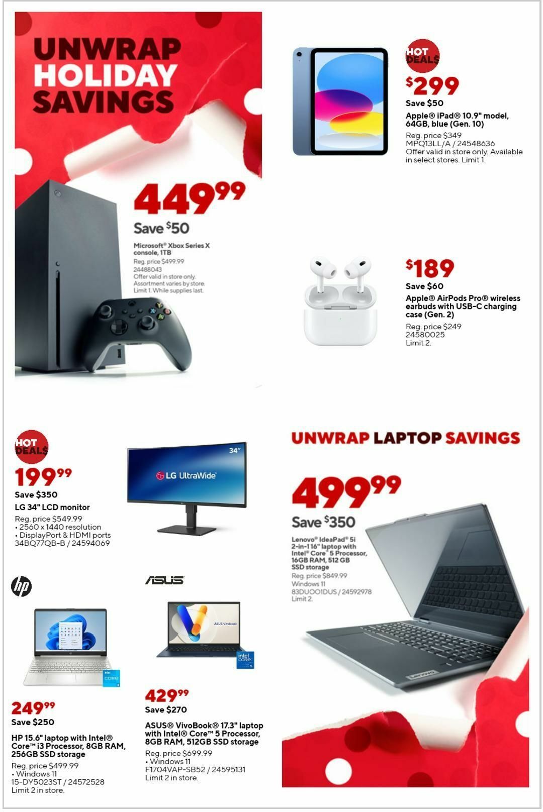 Staples Weekly Ad from November 10