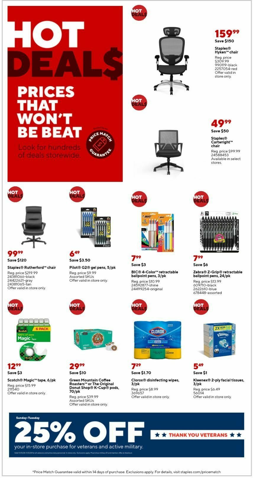 Staples Weekly Ad from November 10