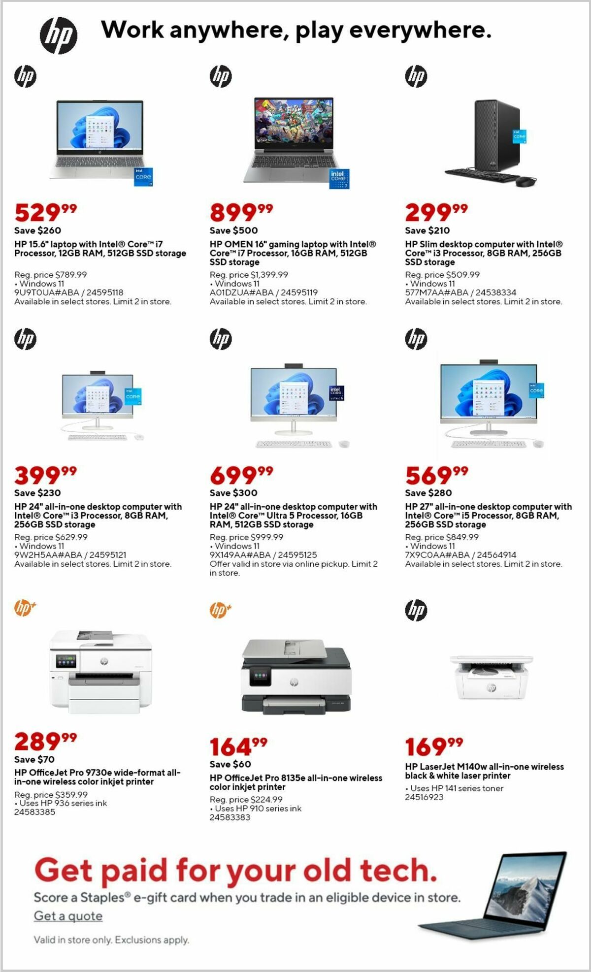 Staples Weekly Ad from November 17