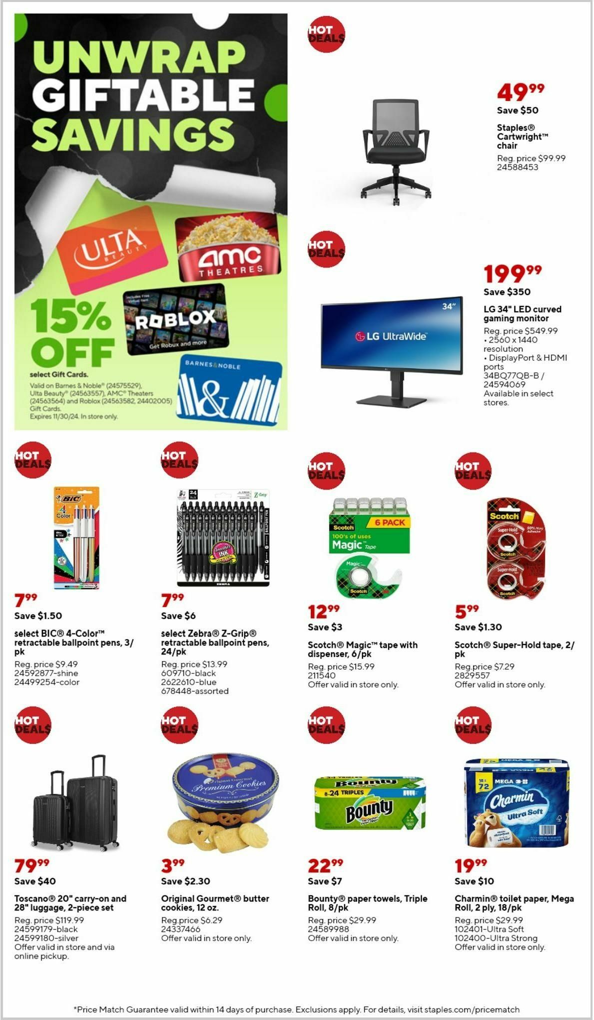 Staples Weekly Ad from November 17