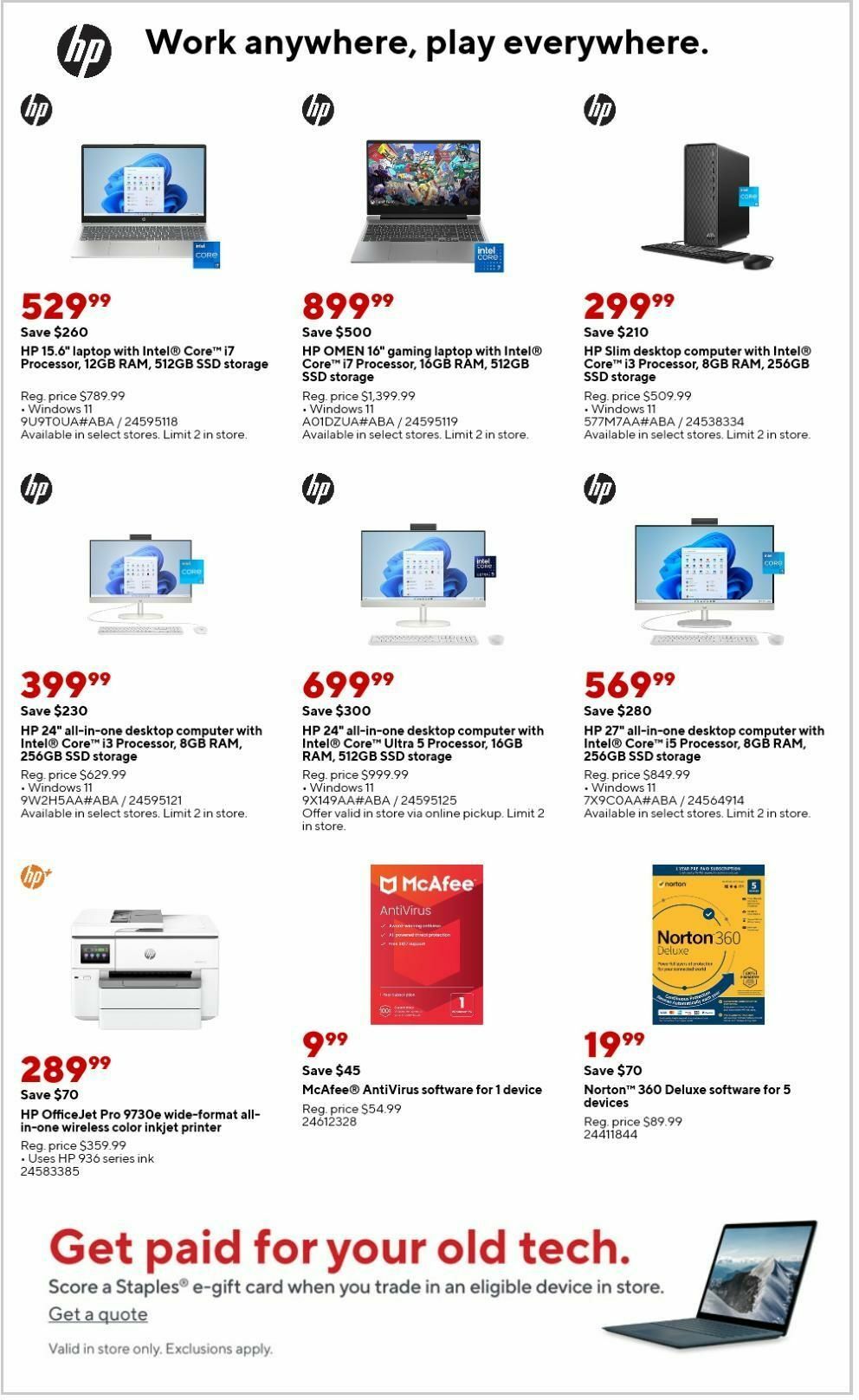 Staples Weekly Ad from November 24