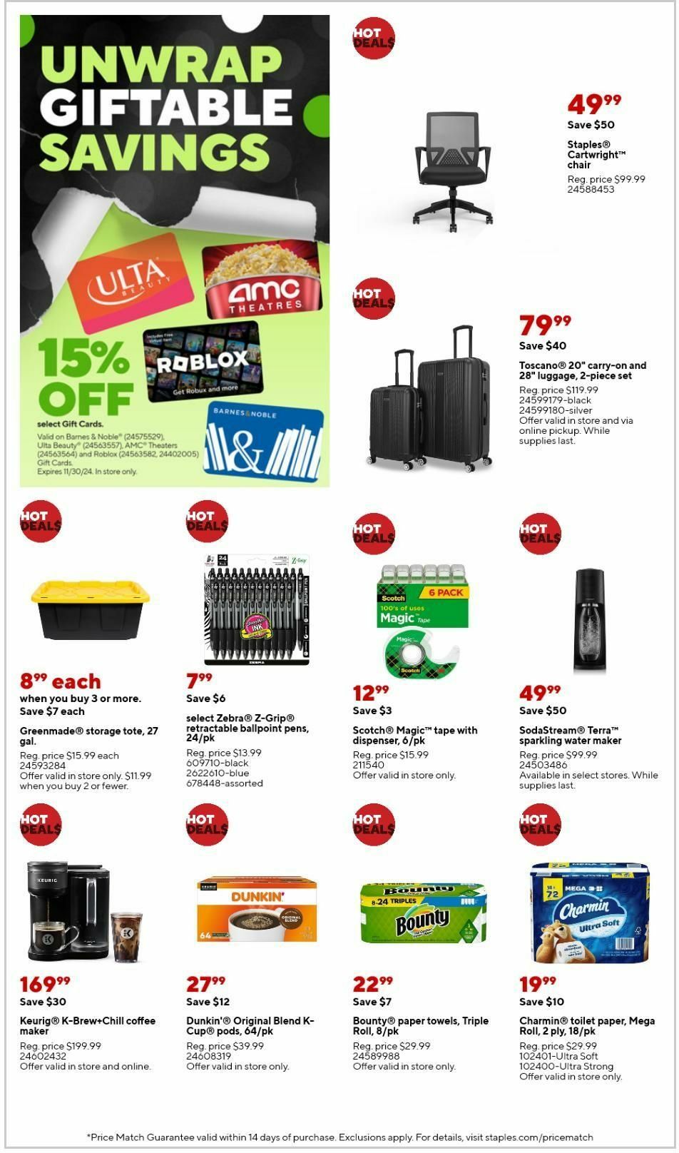 Staples Weekly Ad from November 24