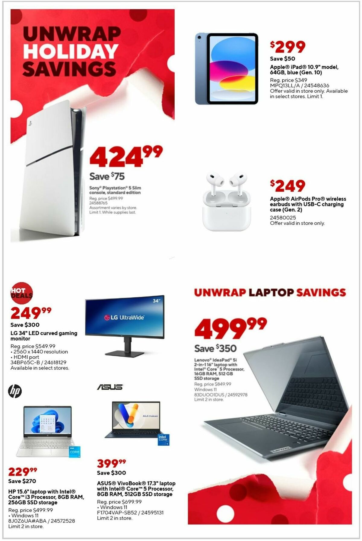 Staples Weekly Ad from December 1