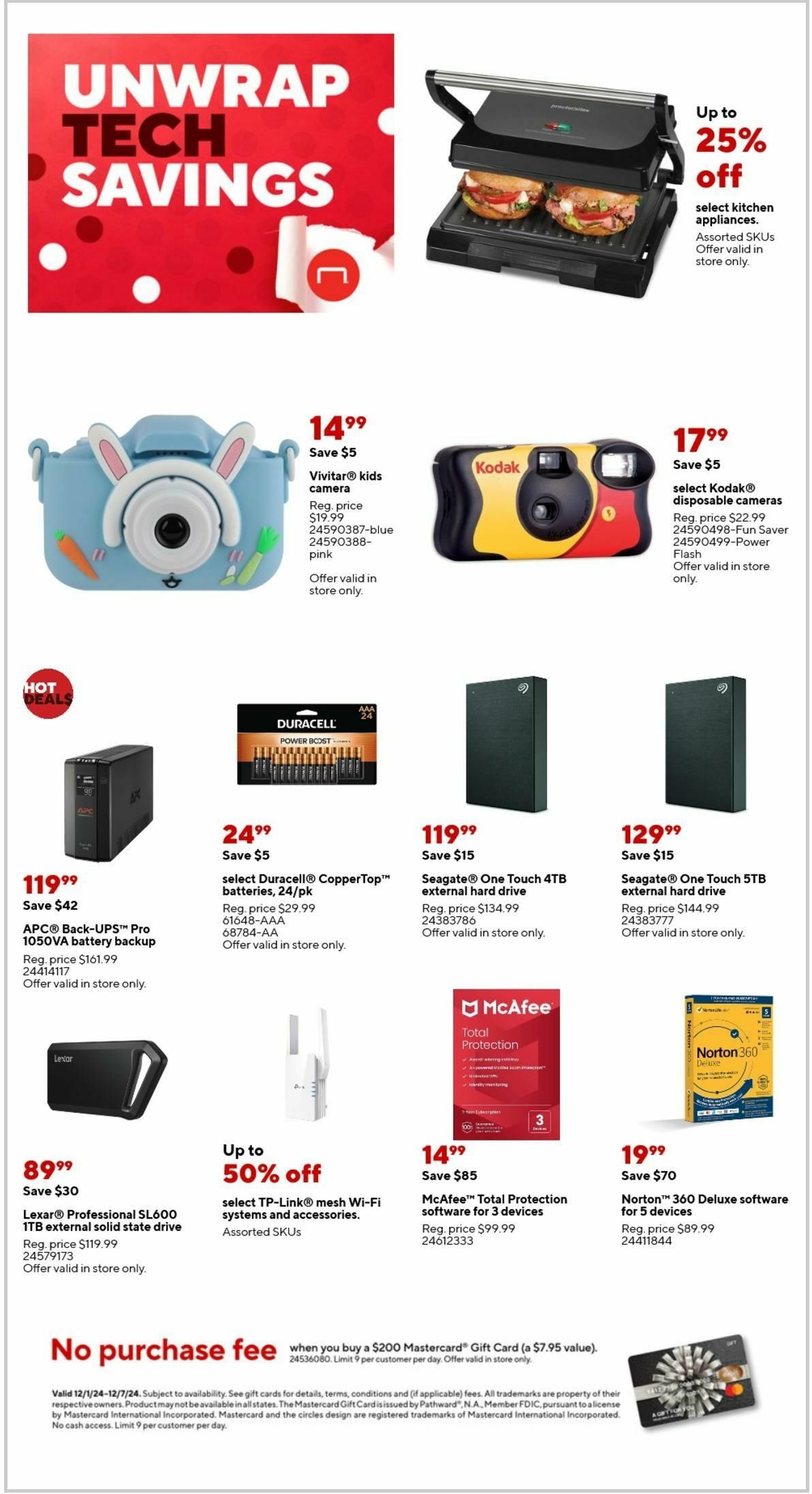 Staples Weekly Ad from December 1