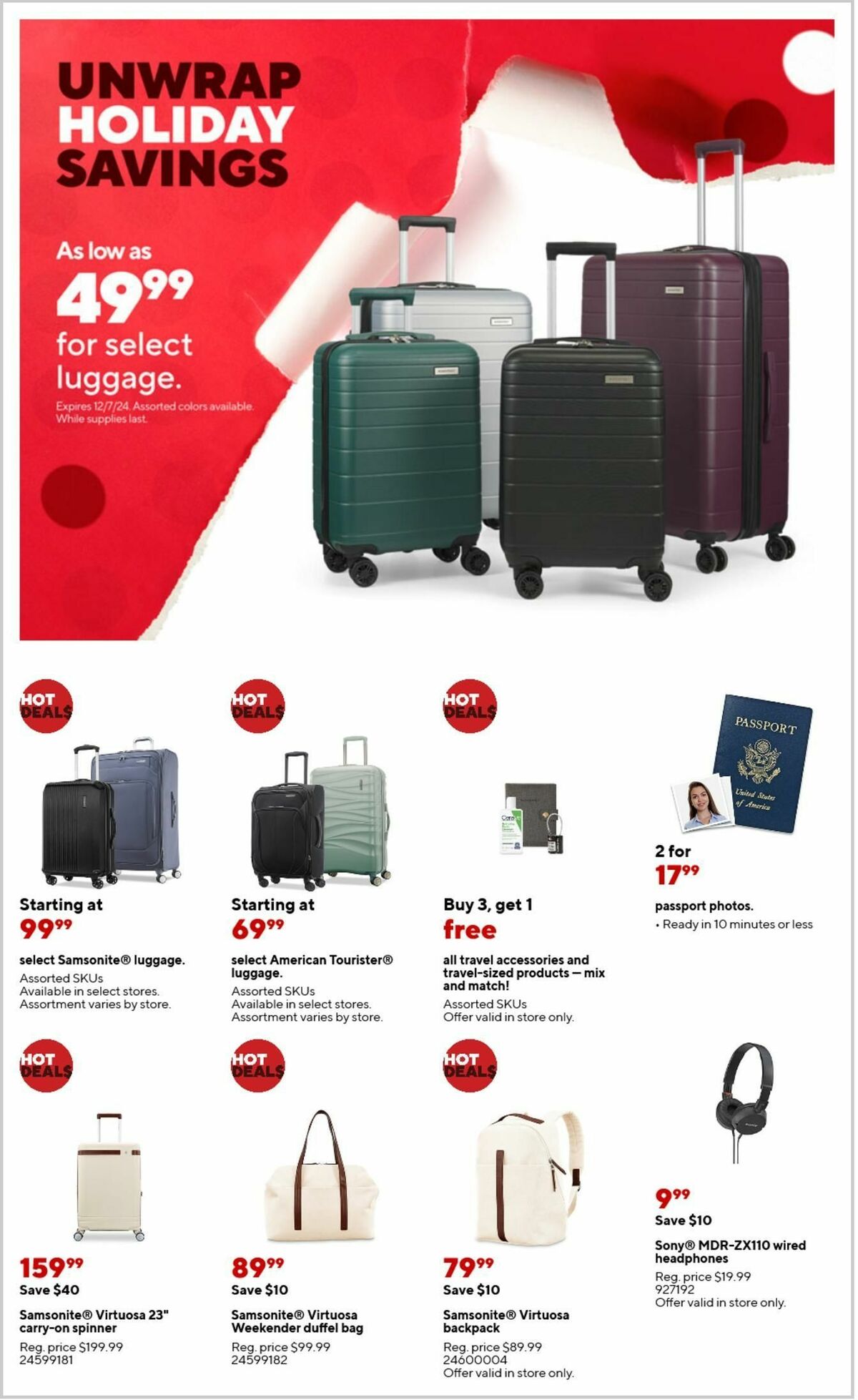 Staples Weekly Ad from December 1