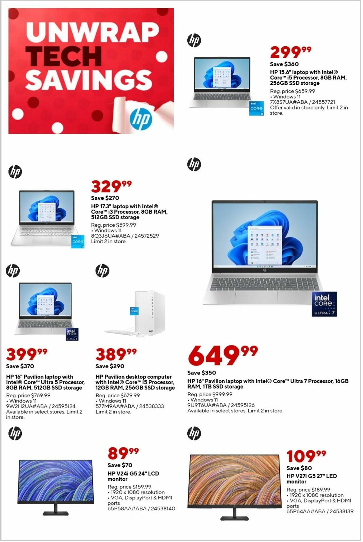 Staples Weekly Ad from December 22