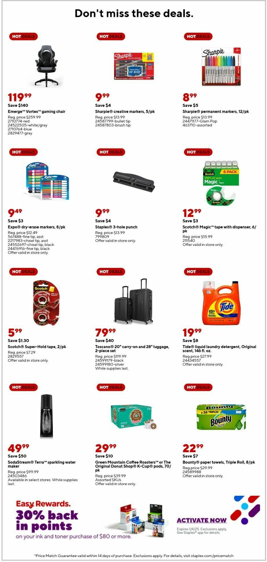 Staples Weekly Ad from December 22