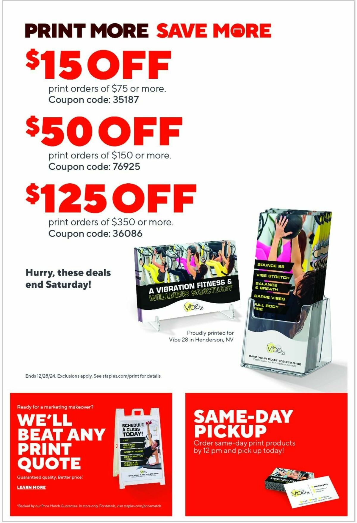 Staples Weekly Ad from December 22