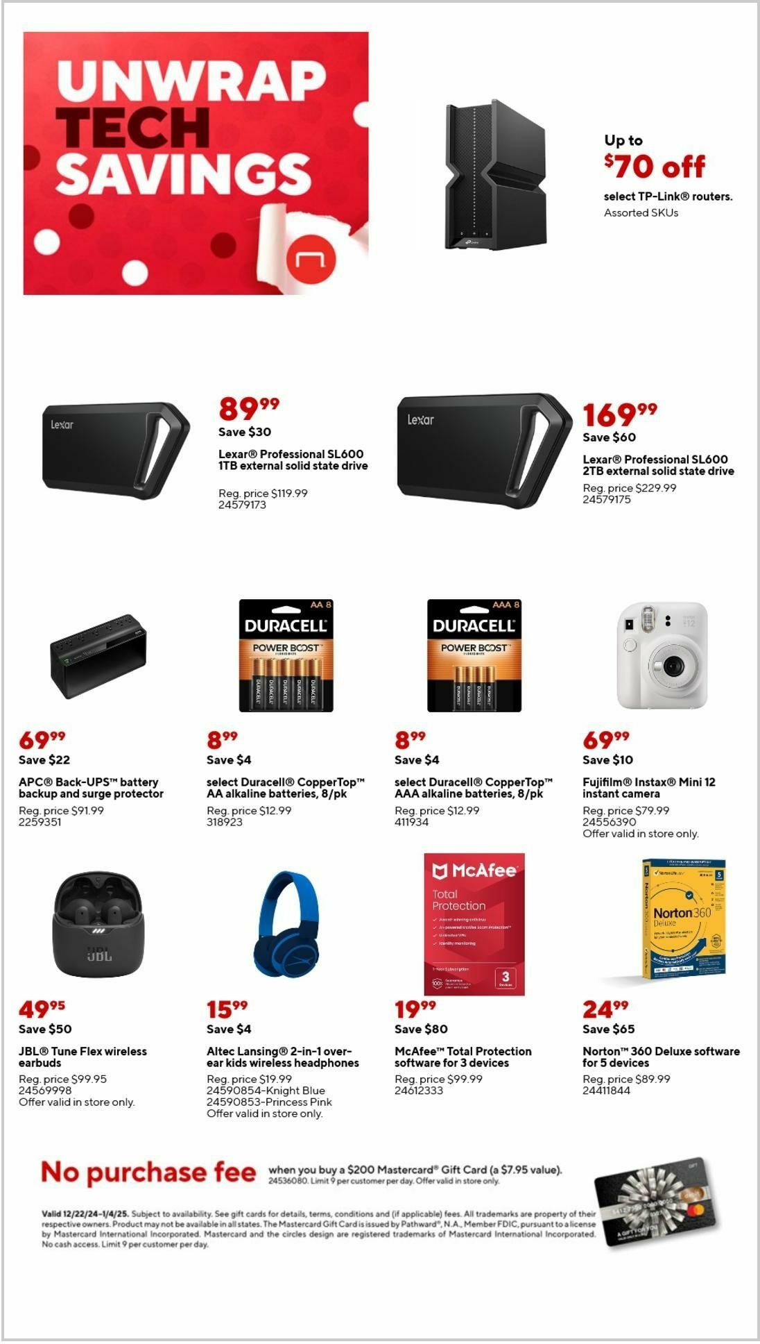 Staples Weekly Ad from December 22