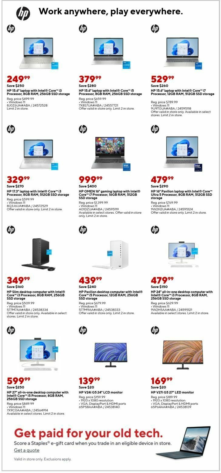 Staples Weekly Ad from December 29