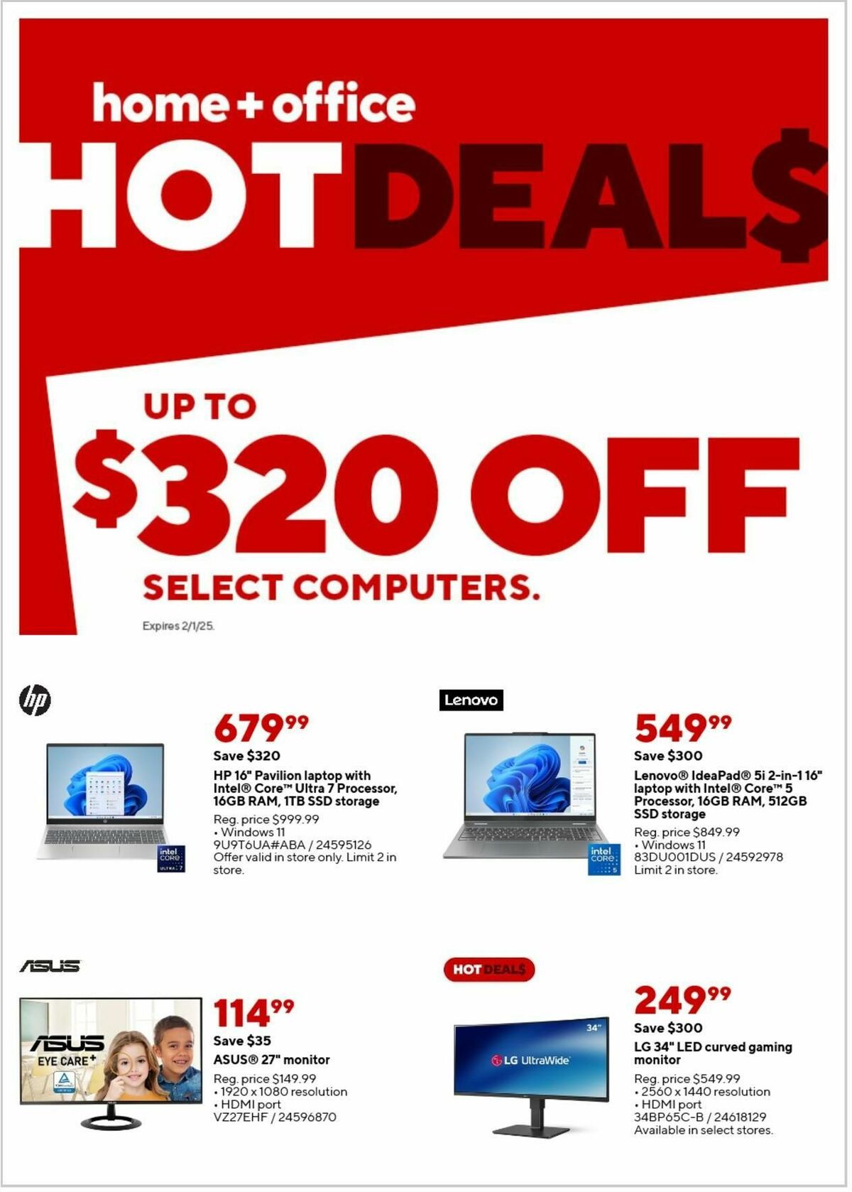 Staples Weekly Ad from January 5