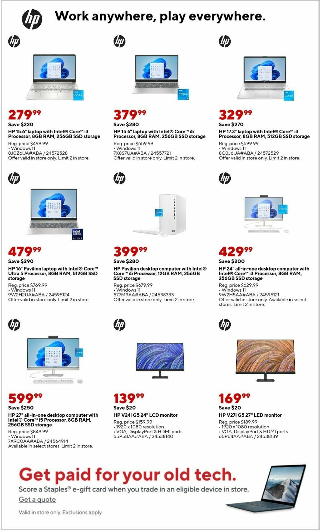 Staples Weekly Ad from January 5