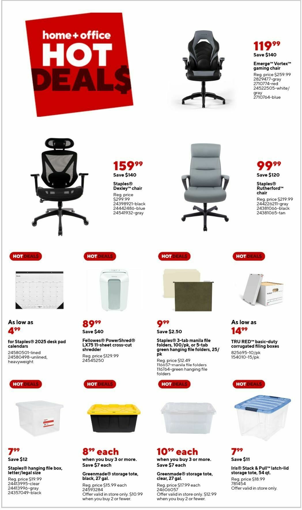 Staples Weekly Ad from January 5