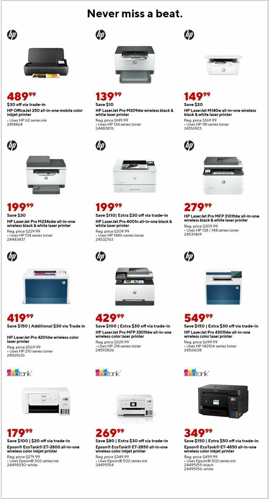 Staples Weekly Ad from January 12