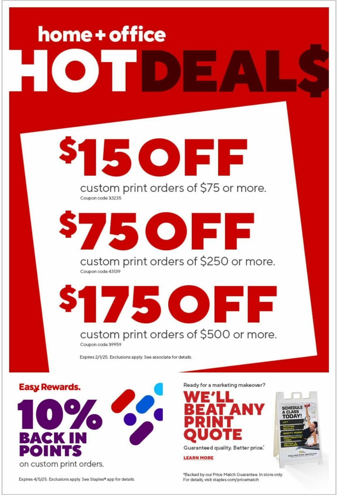 Staples Weekly Ad from January 12