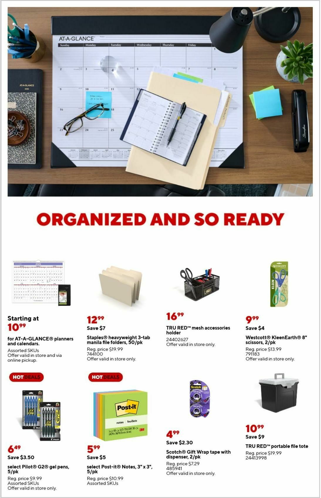 Staples Weekly Ad from January 12