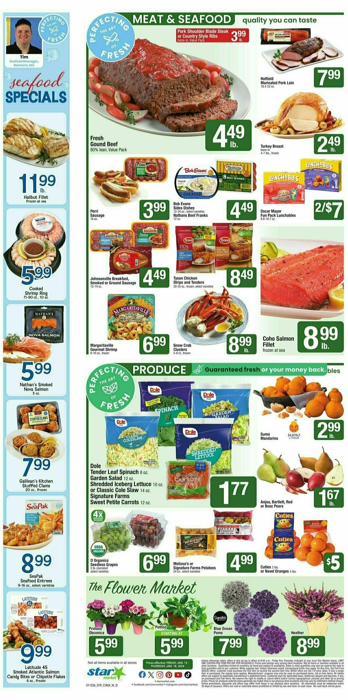 Star Market Weekly Ad from January 12