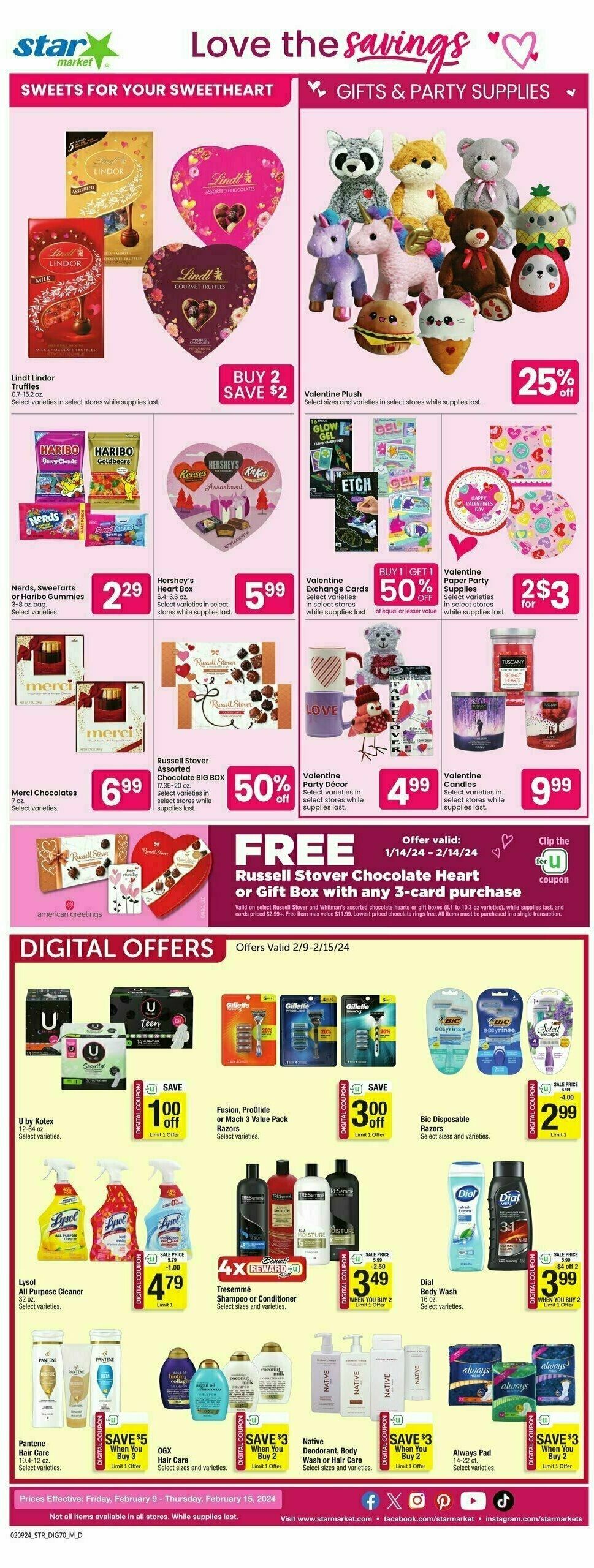 Star Market Weekly Ad from February 9