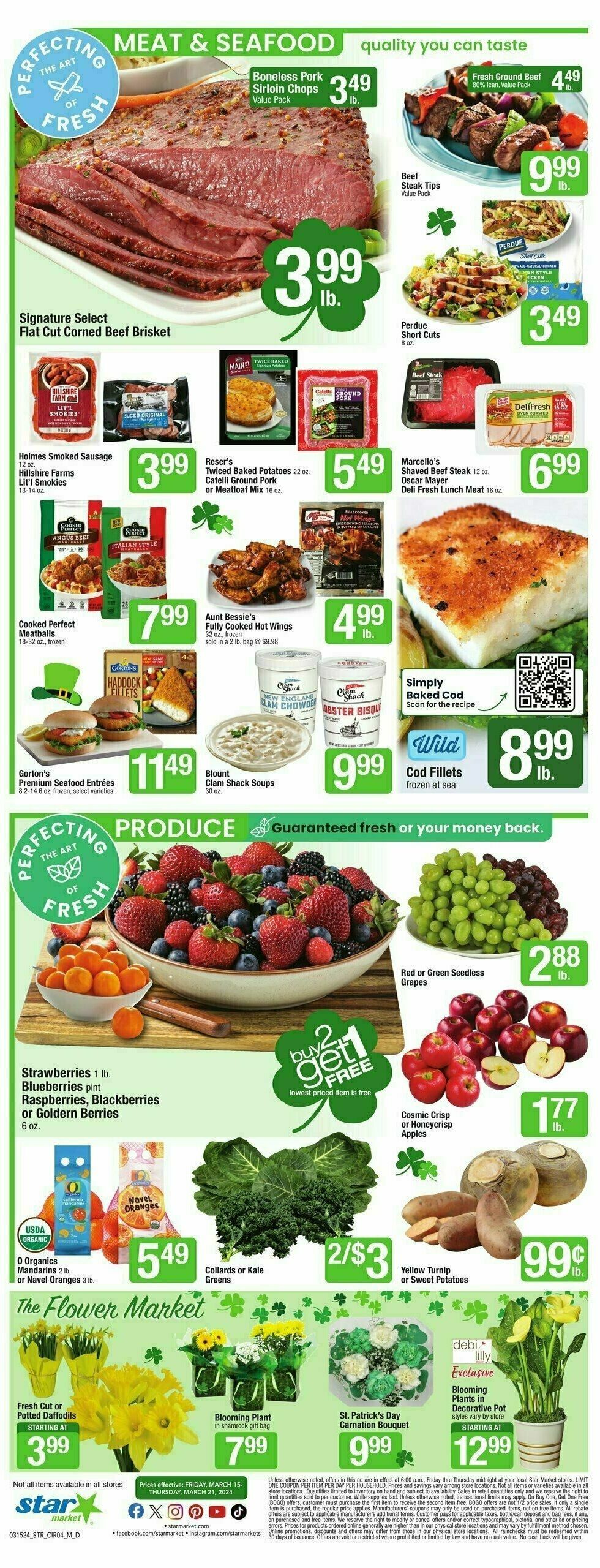 Star Market Weekly Ad from March 15