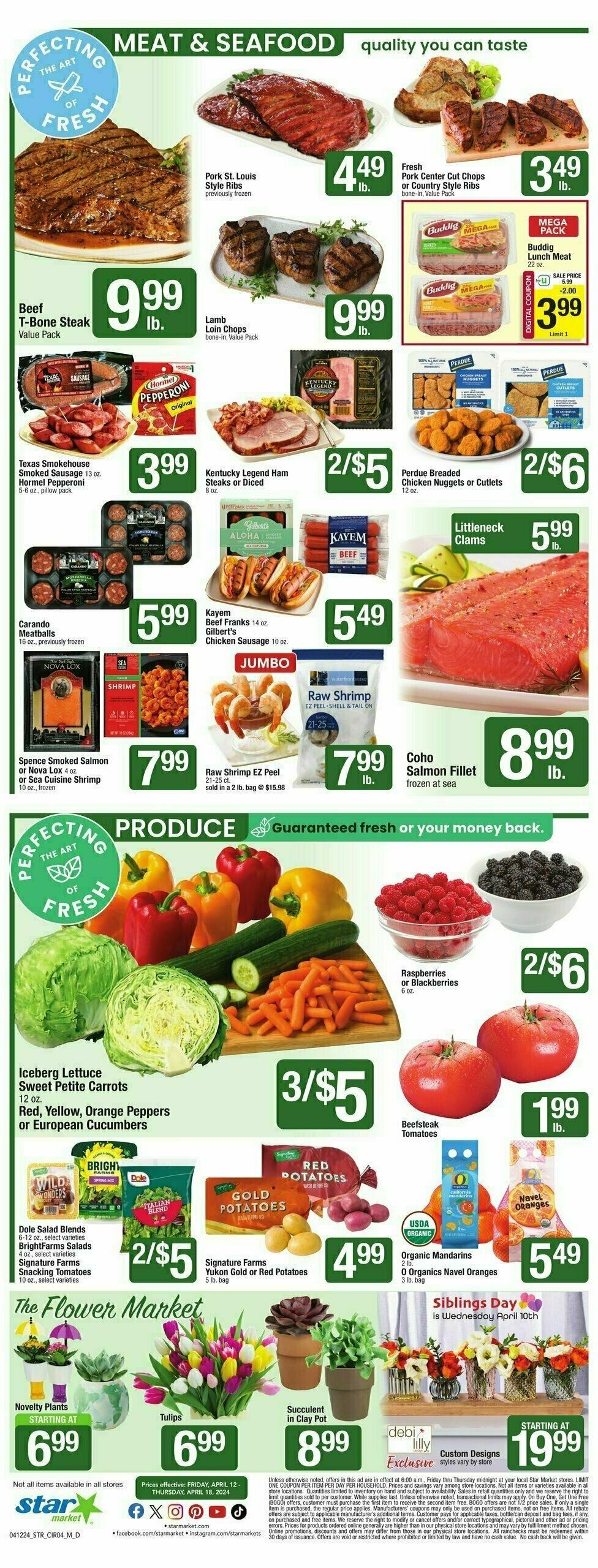 Star Market Weekly Ad from April 12