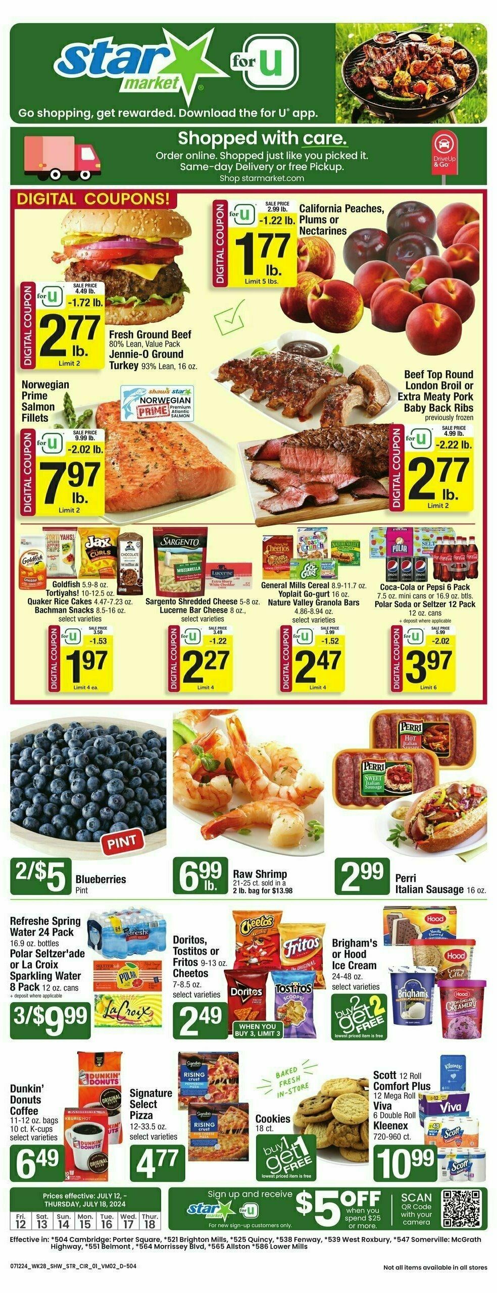 Star Market Weekly Ad from July 12