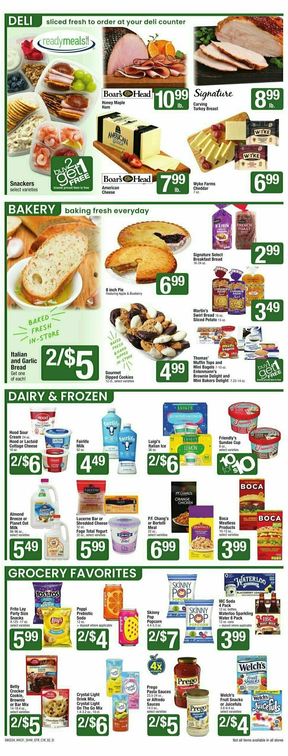 Star Market Weekly Ad from August 2