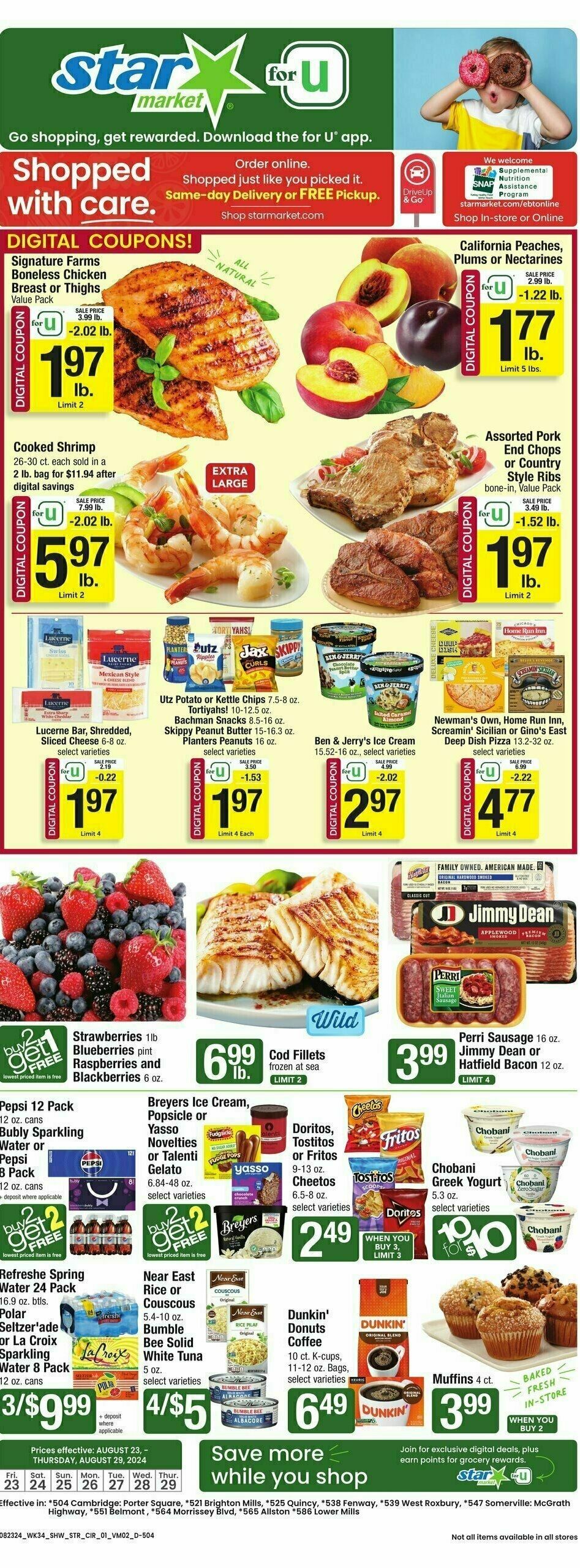 Star Market Weekly Ad from August 23