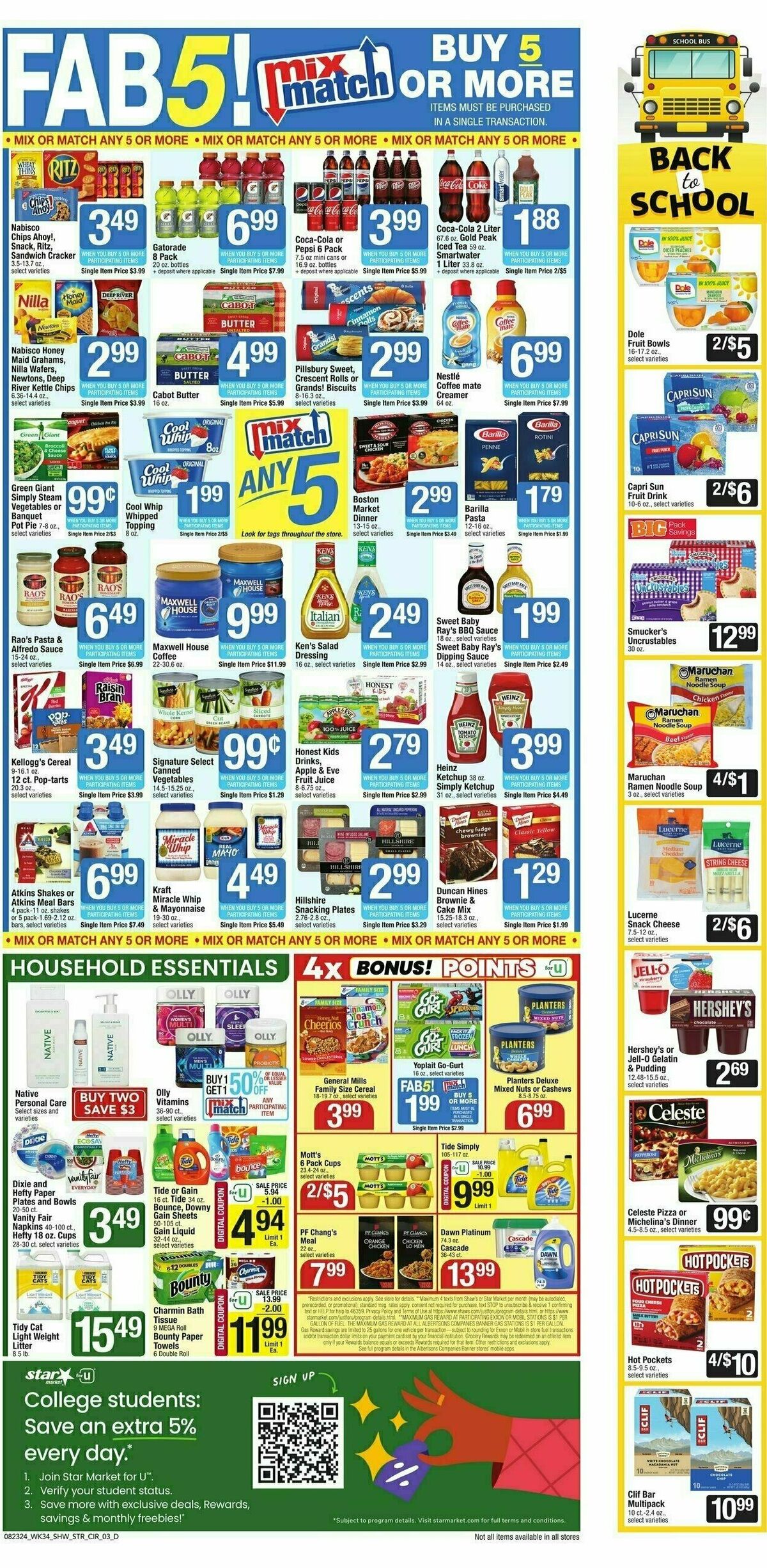 Star Market Weekly Ad from August 23