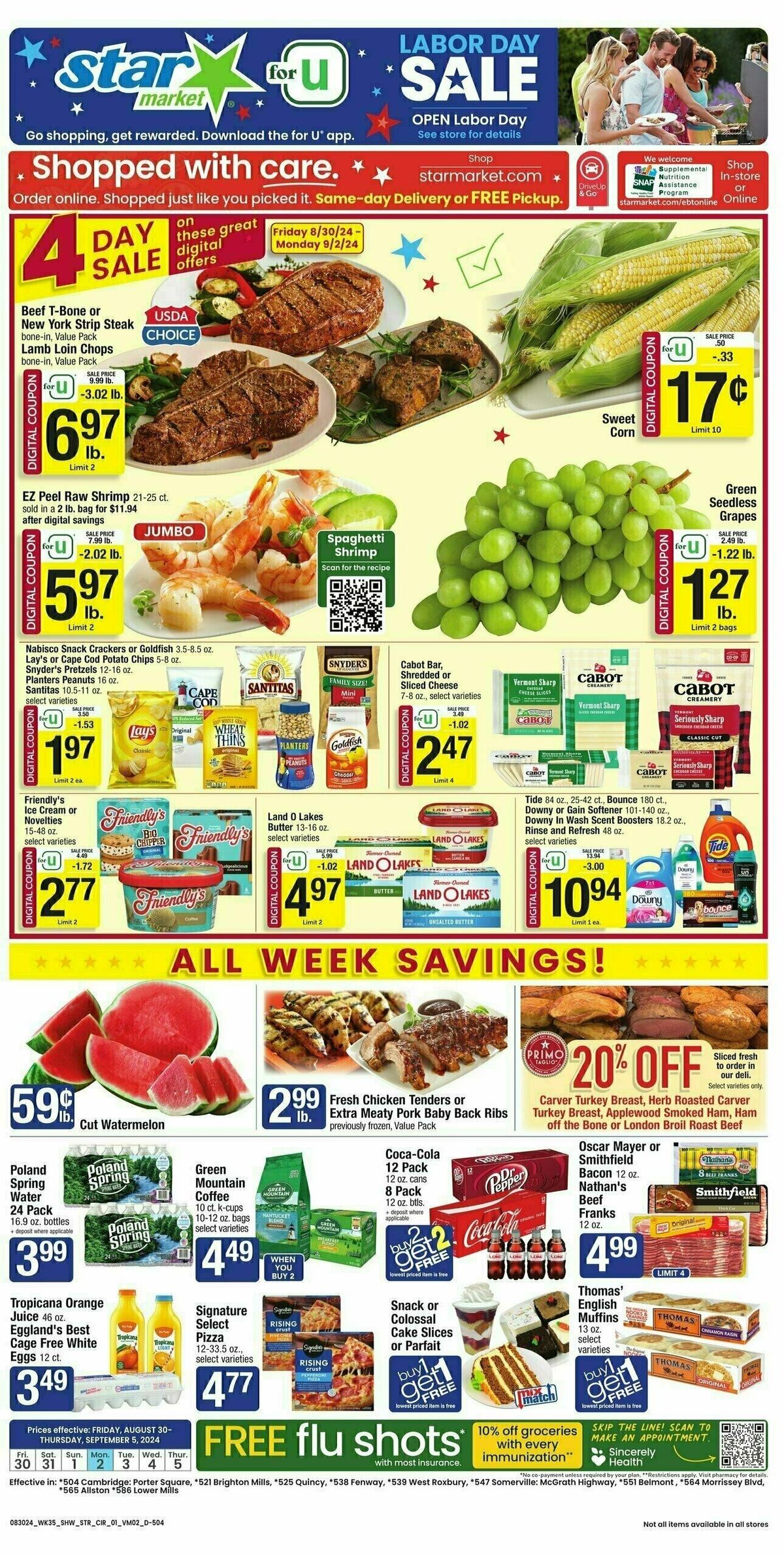 Star Market Weekly Ad from August 30