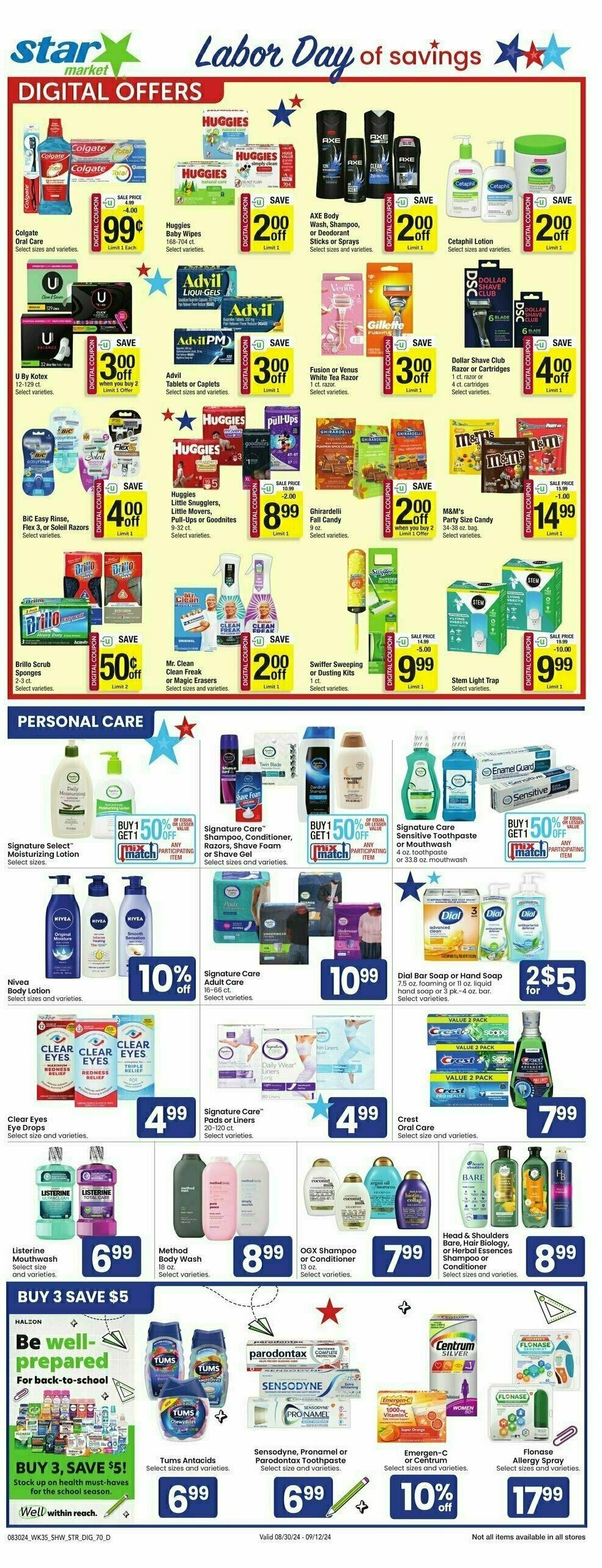 Star Market Weekly Ad from August 30