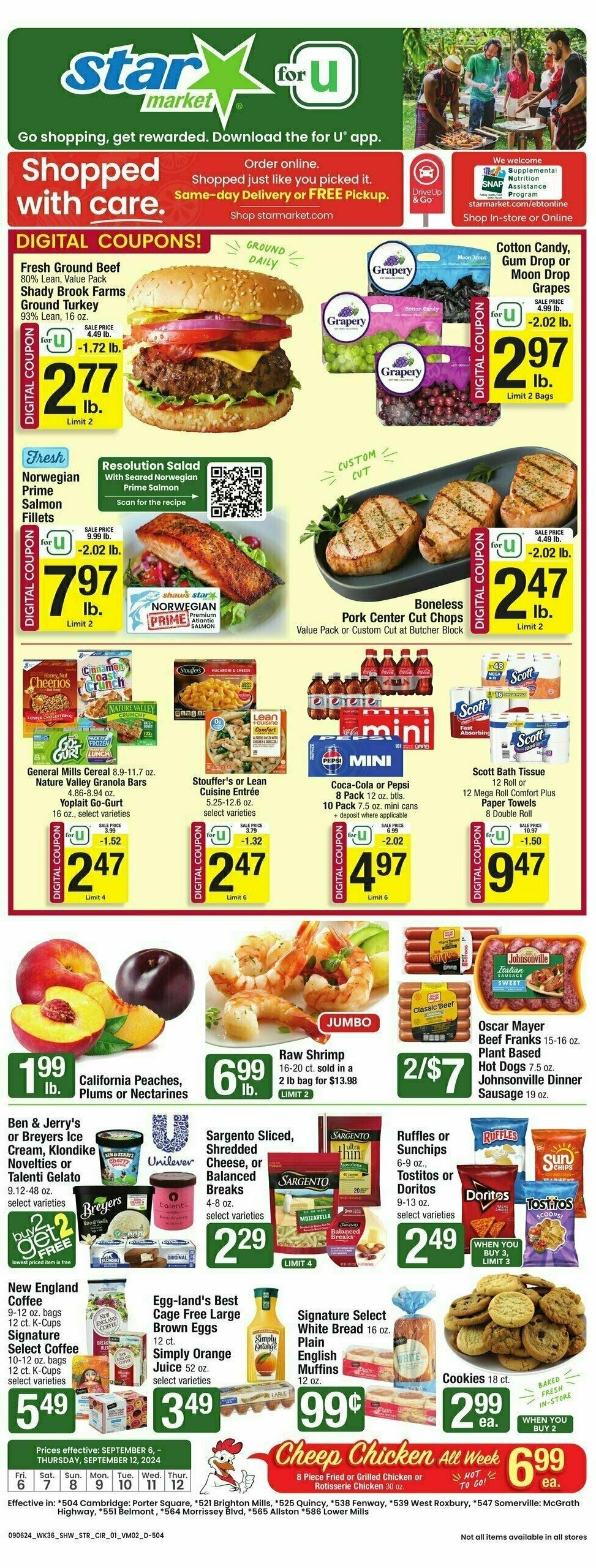 Star Market Weekly Ad from September 6