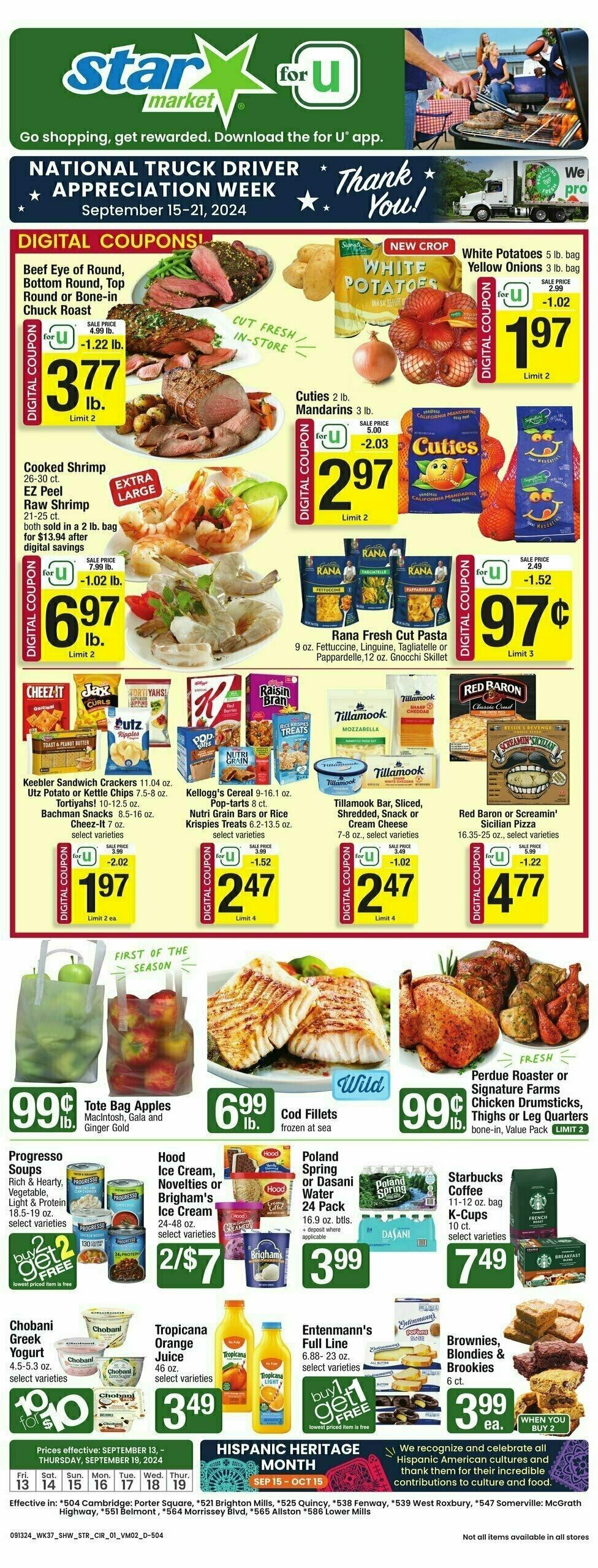 Star Market Weekly Ad from September 13