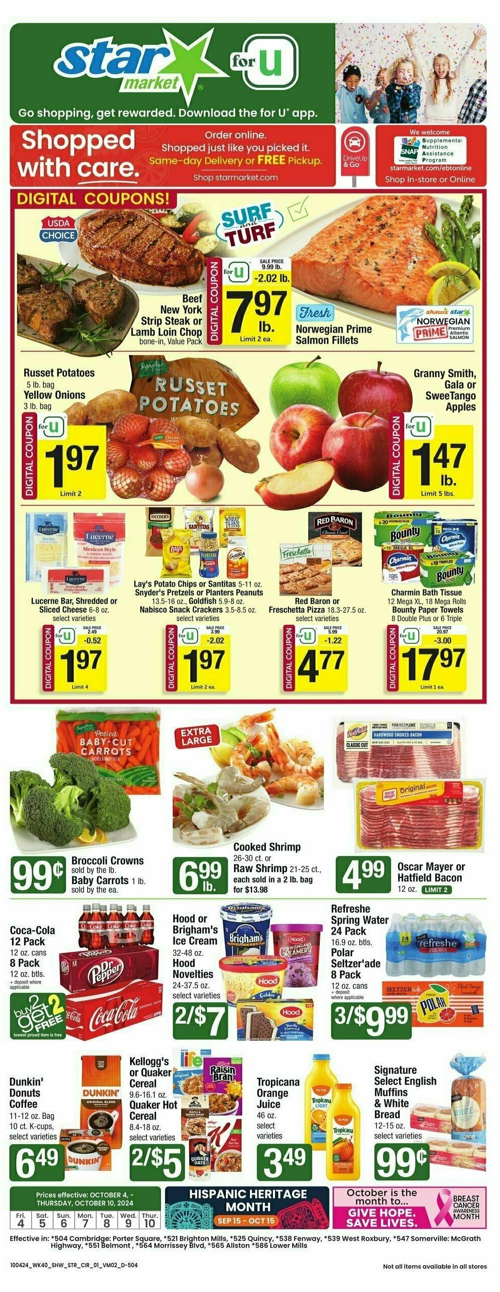 Star Market Weekly Ad Weekly Ad from October 4