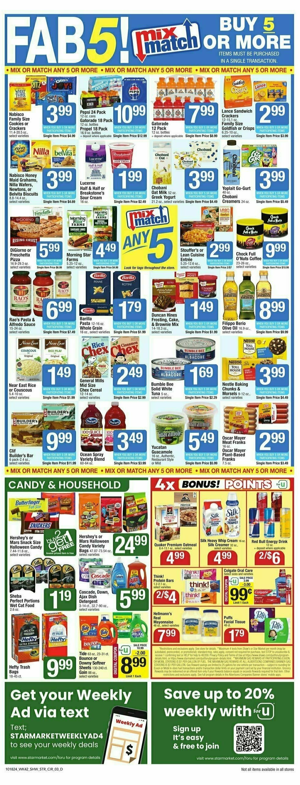 Star Market Weekly Ad from October 18