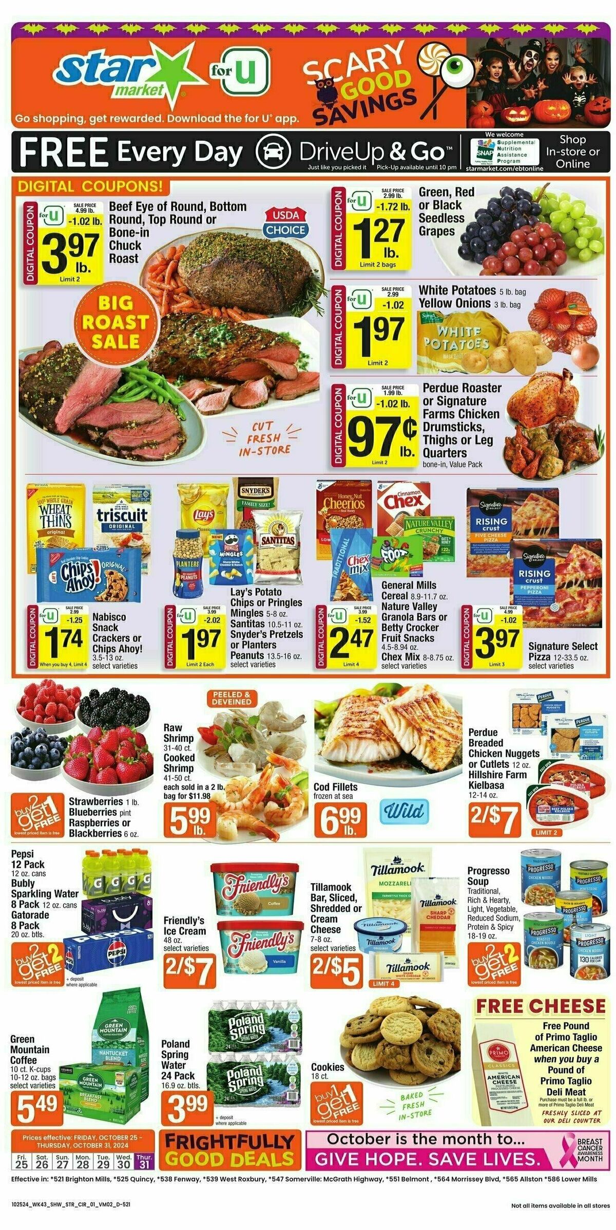 Star Market Weekly Ad from October 25