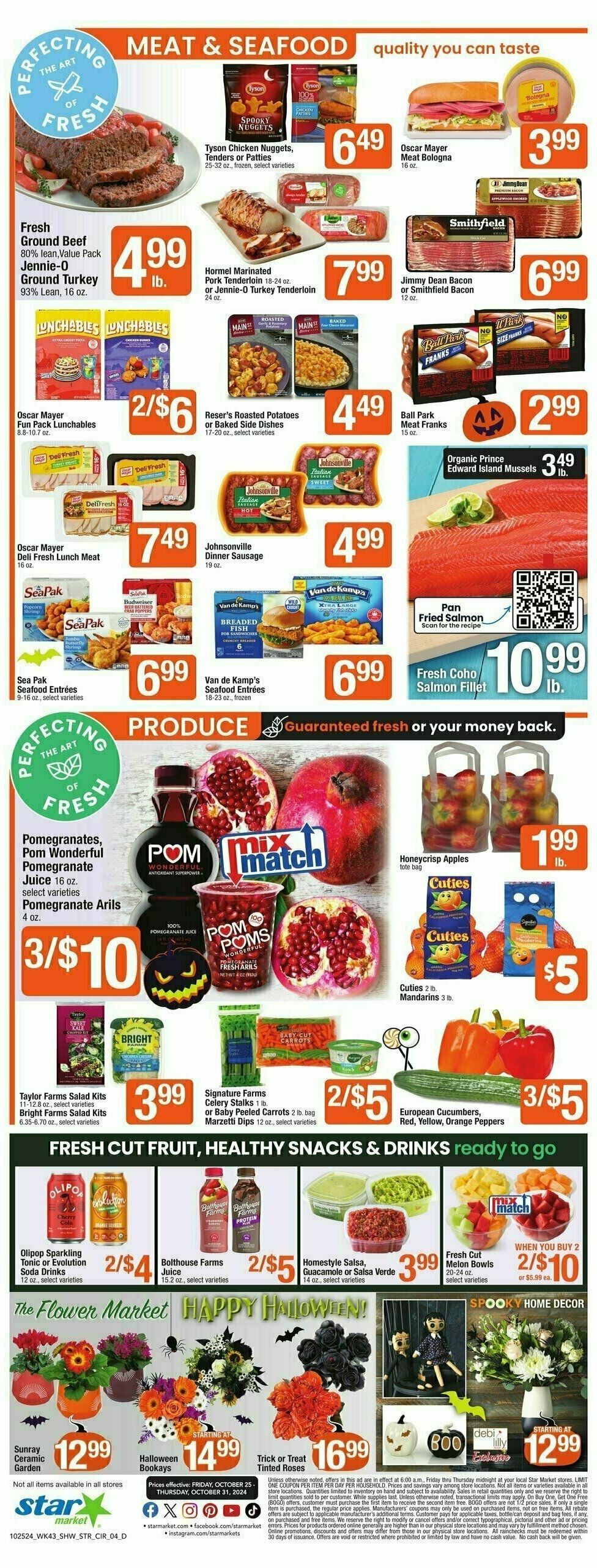 Star Market Weekly Ad from October 25