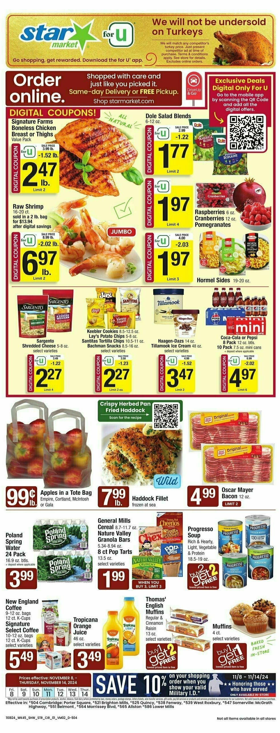 Star Market Weekly Ad from November 8