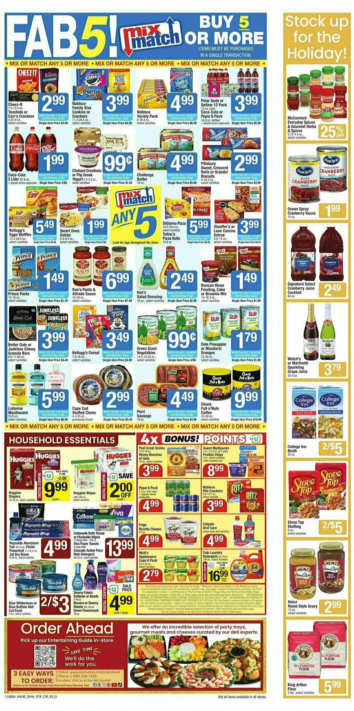 Star Market Weekly Ad from November 8